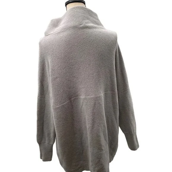 Free People Women's Large Light Grey Cowl Neck Cozy Pullover - Picture 3 of 6